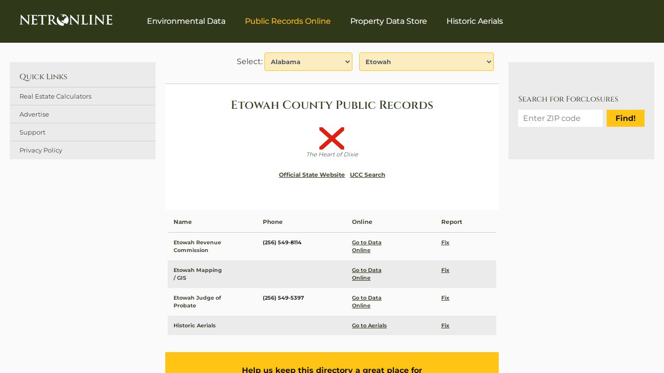 Etowah County Public Records - NETROnline.com