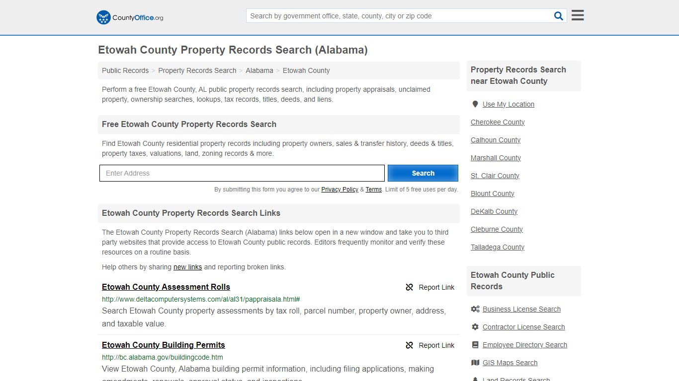 Etowah County Property Records Search (Alabama) - County Office